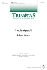 Hodie Aperuit SATB choral sheet music cover